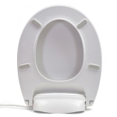 Bemis H900NL (White) Radiance series Luxury Round Heated Toilet Seat w/ Soft Close & Night Light, Plastic Bemis